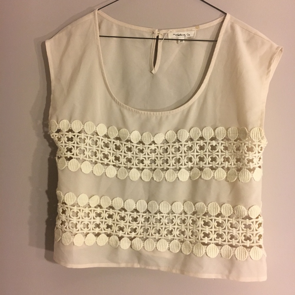 Cream colored top